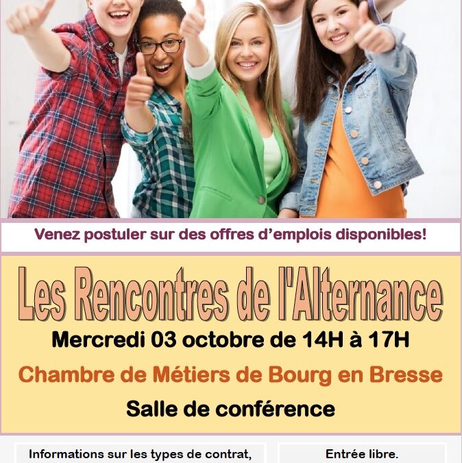 Deuxièmes rencontres de l&rsquo;alternance à la chambre de métiers, le 3 octobre