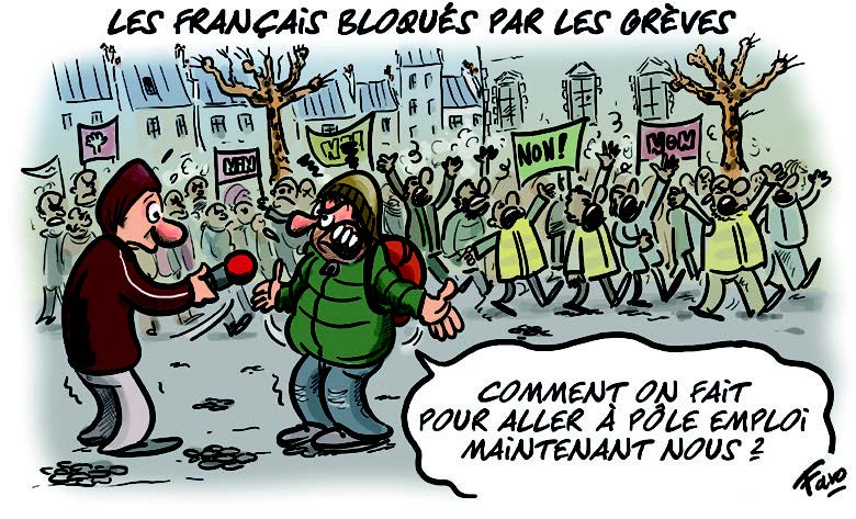 Les grèves de décembre, vues par Faro