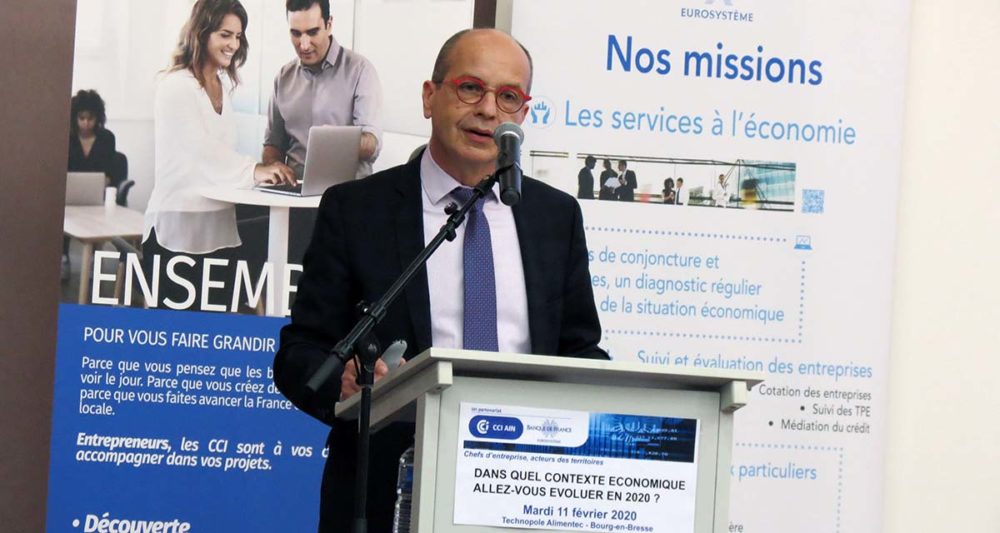 Pour Patrick Croissandeau, directeur de la Banque de France de l'Ain, les incertitudes marquent une pause en 2020.