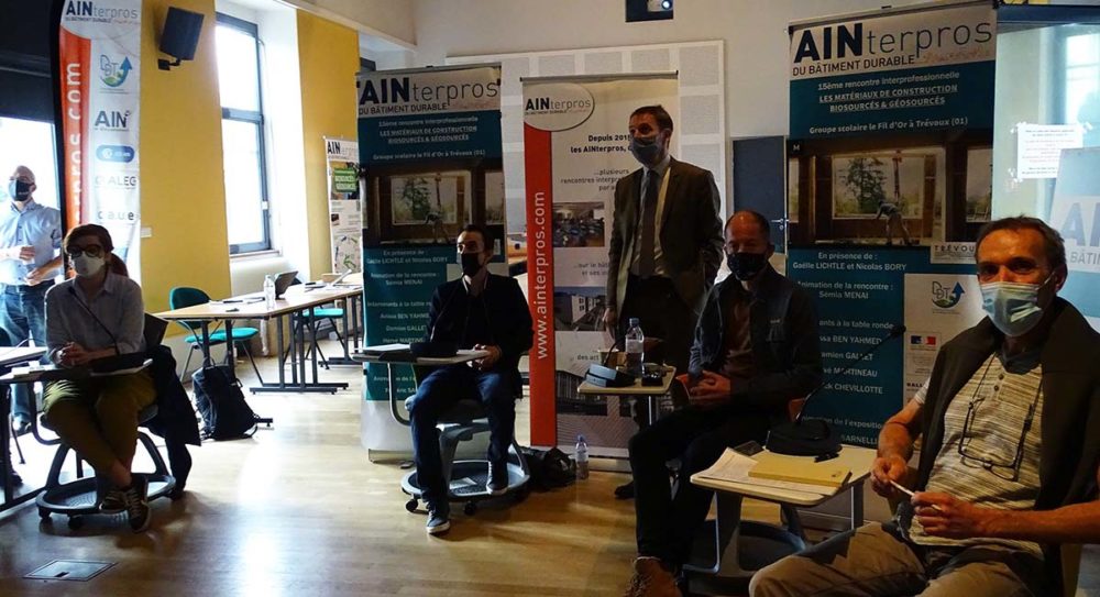 Ainterpros du bâtiment durable, matériaux biosourcés et géosourcés