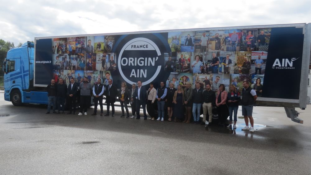 La semi Origin'Ain des Transports Rousset.