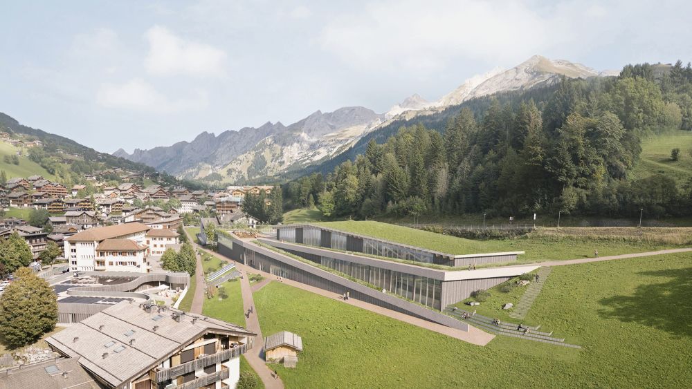 La Clusaz : un complexe sportif fondu dans le paysage
