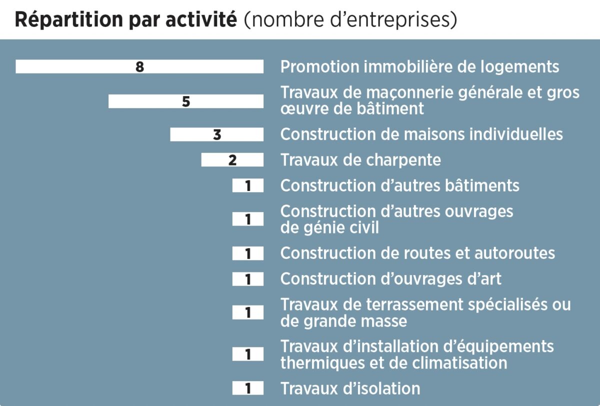 Répartition par activité