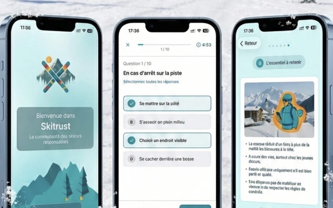 SkiTrust : une application pour sécuriser le ski