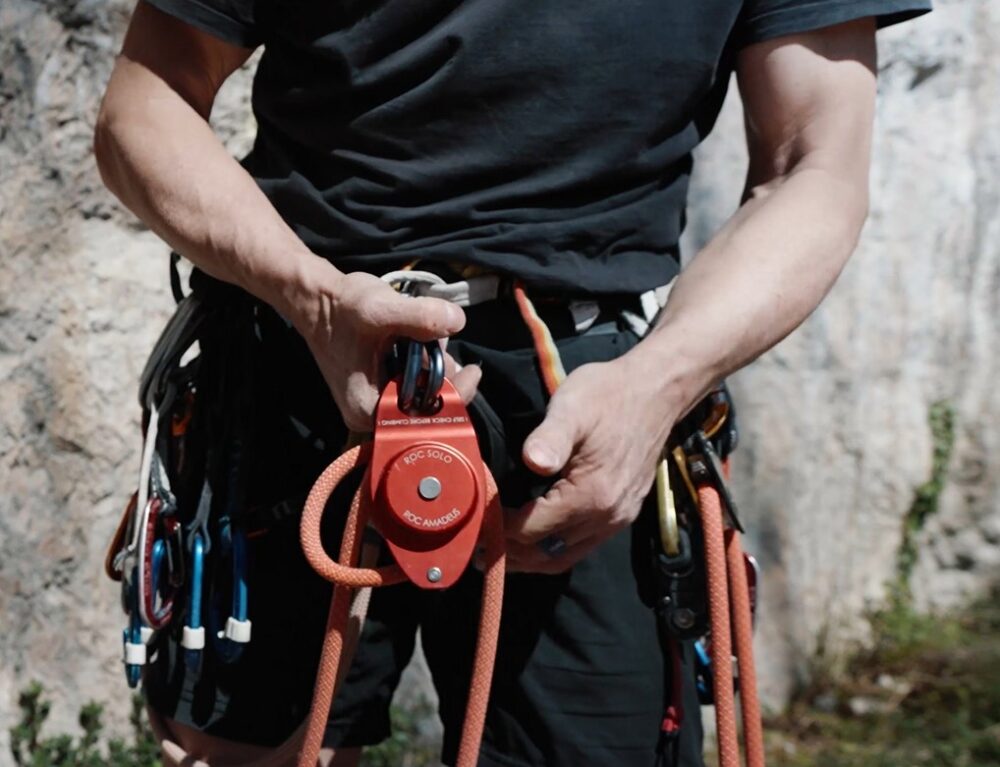 Matériel d&rsquo;escalade : Roc Amadeus auto-assure (en solo)