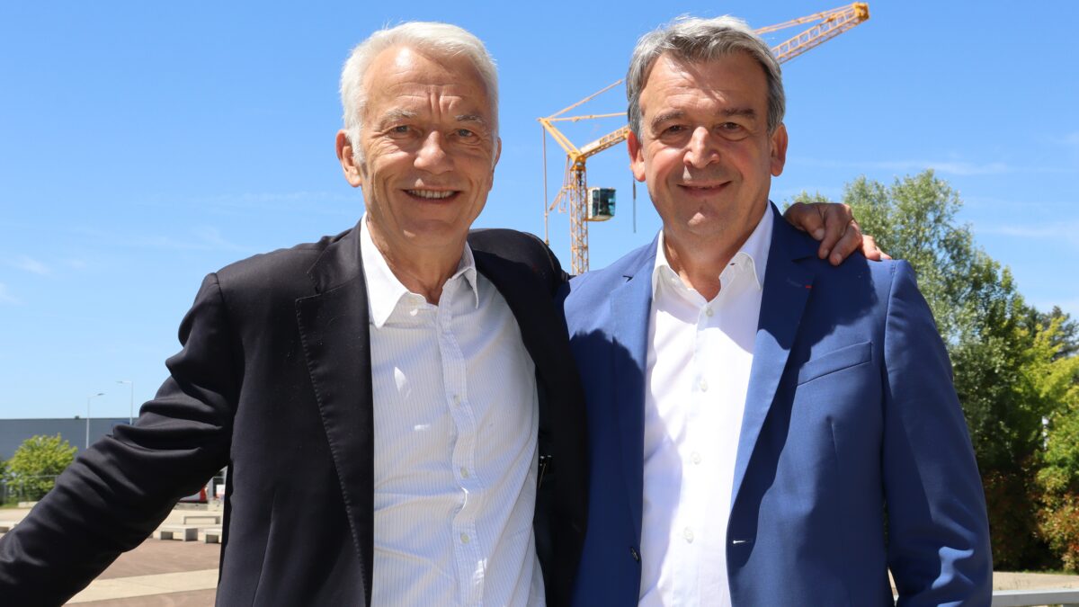 Patrick Martin, président du Medef et Olivier Salleron, président de la FFB. © Carole Muet