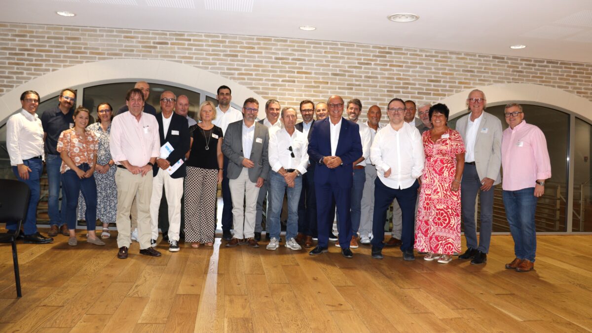 Chefs d’entreprise, élus et partenaires financiers étaient réunis à Pont-d’Ain / ©Carole Muet