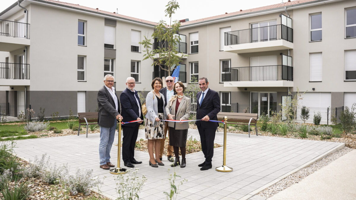 L'inauguration du Clos d'Apolline à Miribel. © Dynacité