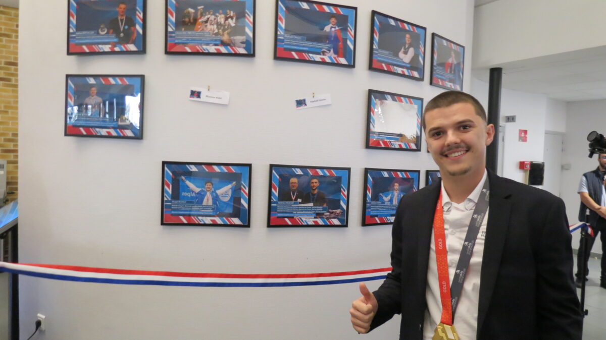 Alexis Aubert, médaille d'Or en fabrication additive lors des Worldskills 2026 à Shanghai, a été entraîné à l'AFPMA.