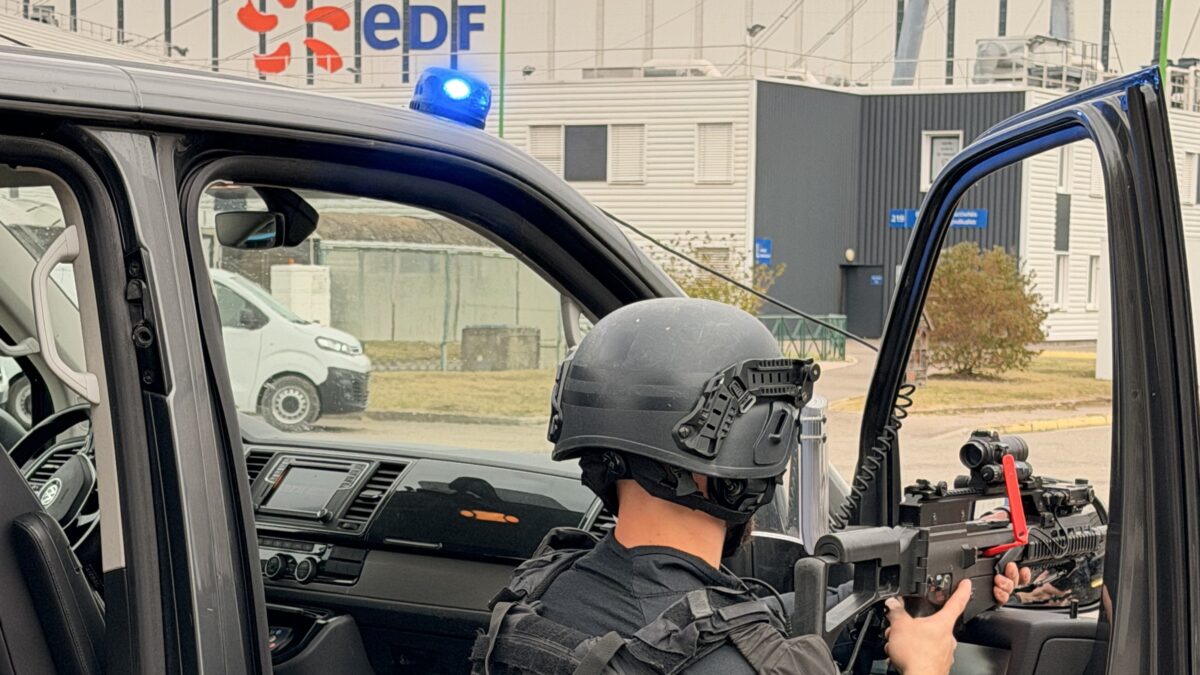 Le GIGN a participé à l'exercice intrusion. © EDF - Centrale nucléaire du Bugey.