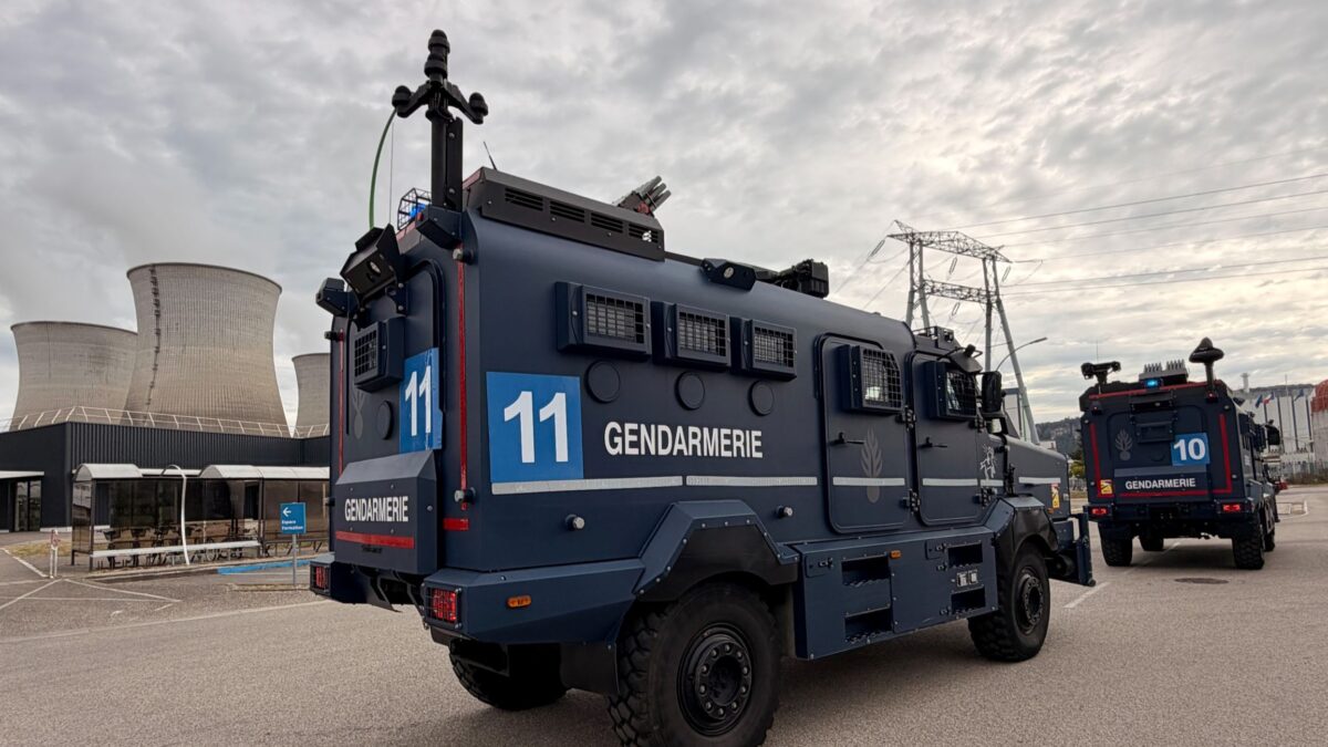 L'exercice a mobilisé les capacités d'intervention spécialisées de la gendarmerie. © EDF - Centrale nucléaire du Bugey
