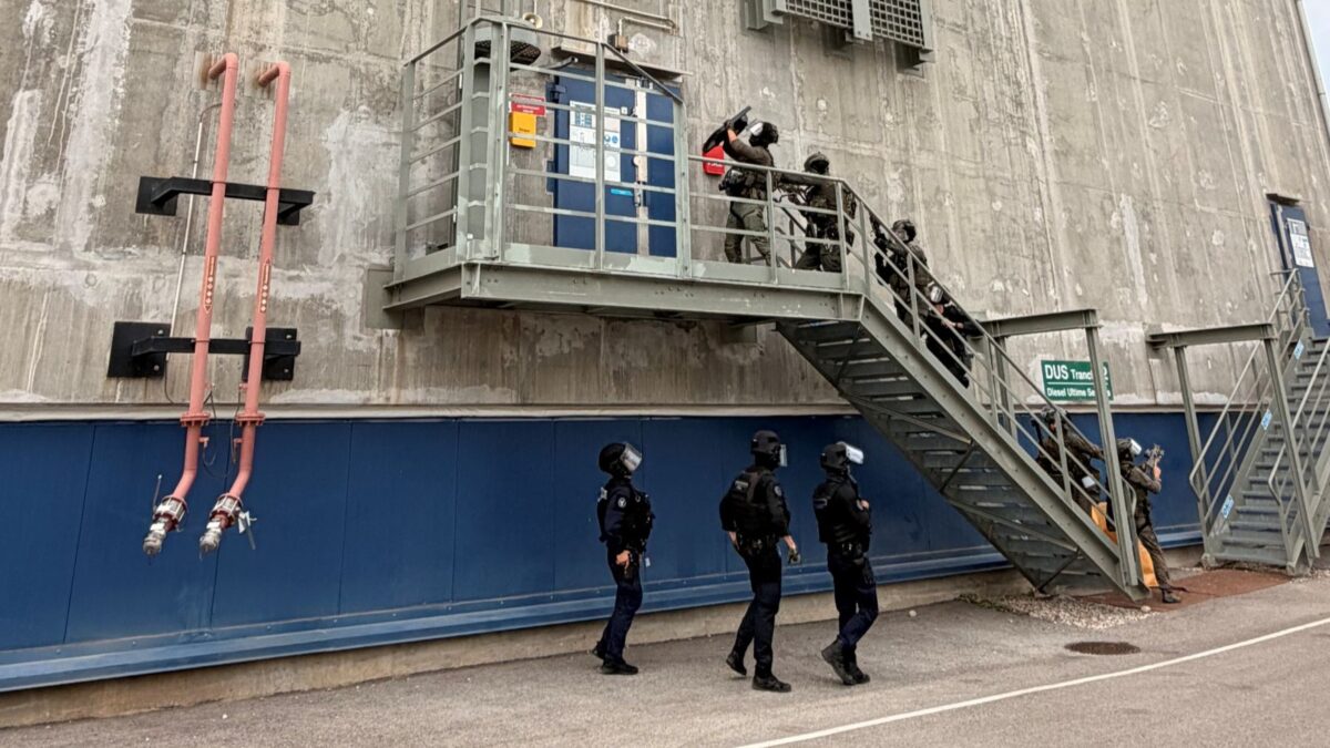 Faire face à une intrusion. © EDF - Centrale nucléaire du Bugey