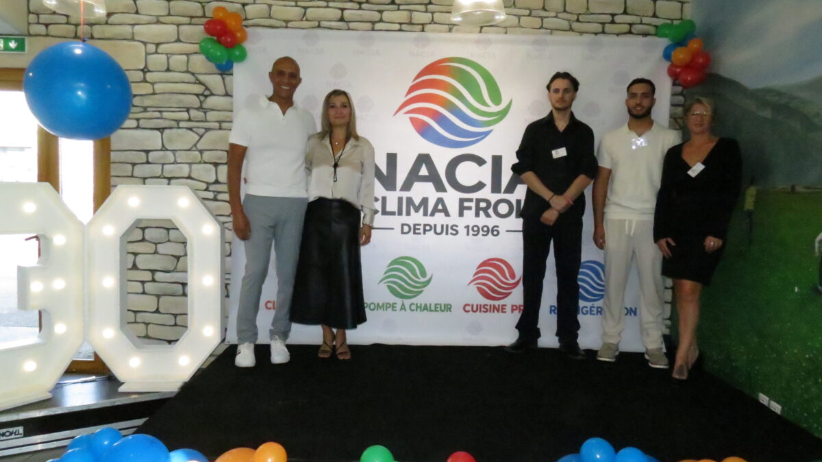 Lors des 30 ans de Nacia Climat Froid.