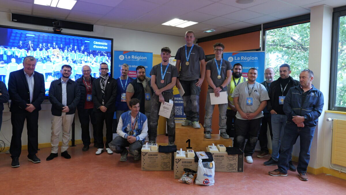 Les Worldskills en carrelage au CFA BTP Ain © SAVEREUX RP